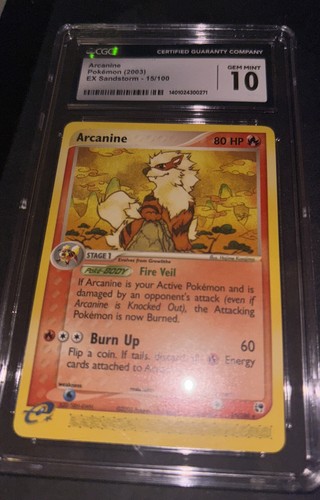Arcanine graded CGC 10 for sale on eBay