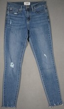 XB11417 AMAZING  LEVI'S  DENIZEN MID RISE SKINNY LEG WOMENS BLUE JEANS 27x30