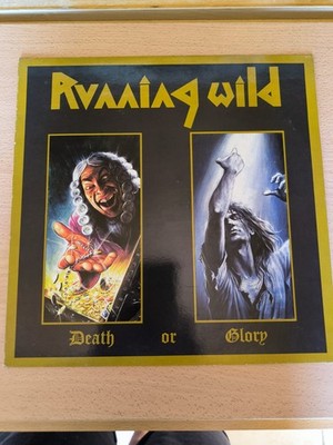 RUNNING WILD Death Or Glory LP Vinyl 1989 Original Italian EMI Noise VG+