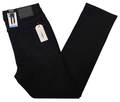 #ad Express #11975 NEW Men#x27;s Black Slim Fit Stretch Denim Jeans MSRP $88 $29.99