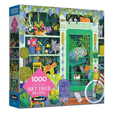 RoseArt Soft Touch Cat Flowers Jigsaw Puzzle - 1000pc