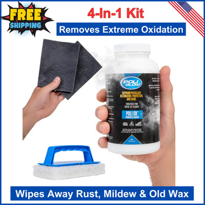 Poli Ox Oxidation Boat & RV Fiberglass Restoration Kit - Removes Heavy Oxidation