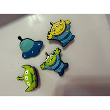 Toy Story Aliens Croc Charms 4-Pack Jibbitz - Little Green Men UFO Shoe Charms