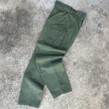 Vintage 70s Women  s OG 107 Ripstop Pants Cargo High Waisted 27x30 Button Fly