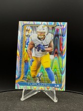 2025-26 Topps Chrome Football RAYWAVE REFRACTOR #163 Tuli Tuipulotu Chargers NM