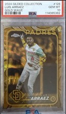 2024 Topps Gilded Collection - Luis Arraez #128 Gold Wave Refractor /75