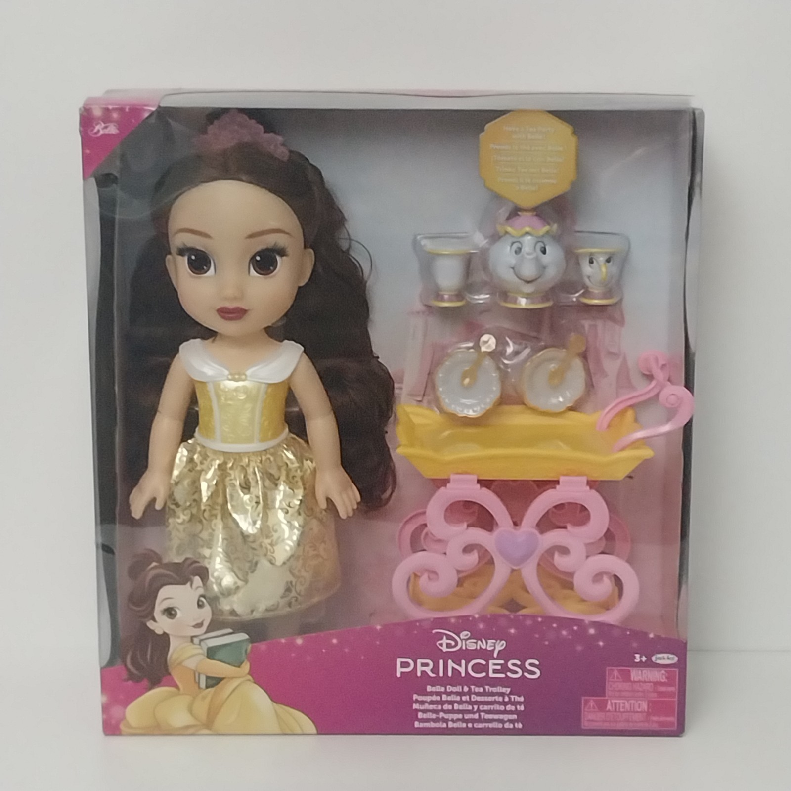 Disney Princess Doll Tea Time with Belle and Mrs. Potts NIB
