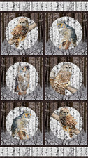 Owl Panel by Northcott Fabrics