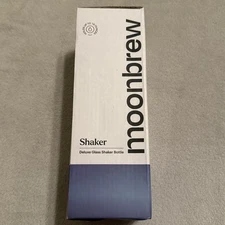 Moonbrew Deluxe Shaker Glass Bottle, 16oz. Heat/ Leak Resistant Moon Brew, New