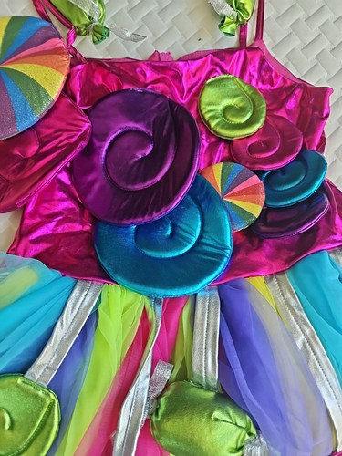 Costume Halloween Fata Caramelle Inseguimento Lucciole Wishcraft Bambina Taglia 12 - Foto 4 di 6
