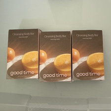 good time Cleansing Body Bar Soap Morning Light Mandarin Thyme Lemon 3 pack
