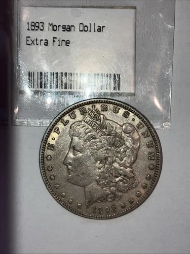 1893 Morgan Silver Dollar $1 XF