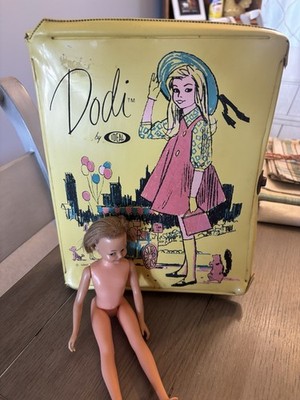 Vintage Ideal Pepper's Friend Dodi Yellow Vinyl Case