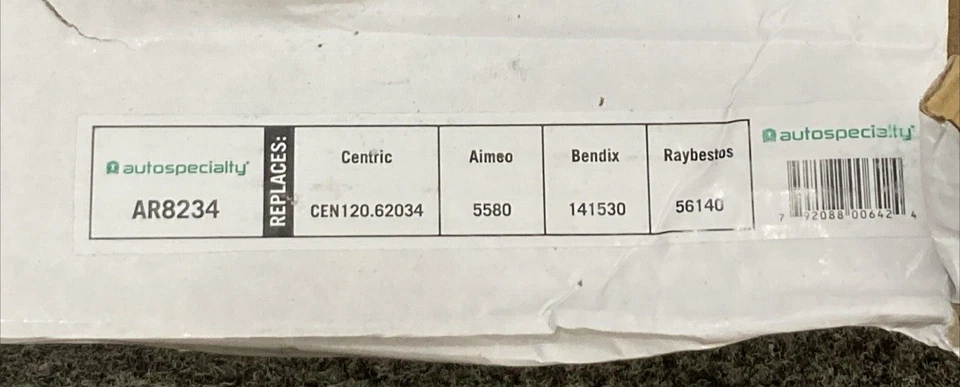 NUEVO ROTOR DE FRENO AUTOSPECIALTY AR8234 BUICK CHEVY PONTIAC OLDS Foto 2 de 4