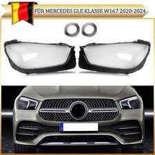 2x F&uuml;r Mercedes Benz GLE Klasse W167 2020-2024 Scheinwerferglas Streuscheibe L+R