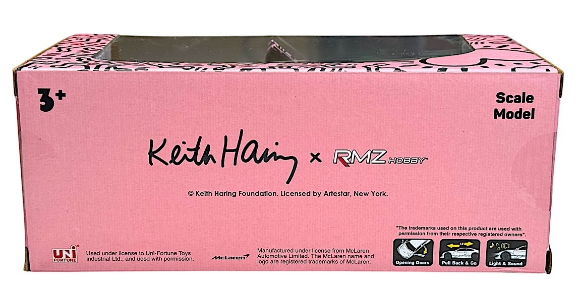 RMZ x Keith Haring McLaren 600LT Diecast Car 1:32 Scale Model Toy