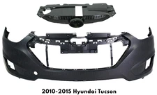 Front Bumper Cover Fascia & Grille Assembly Kit For 2010-2015 Hyundai Tucson