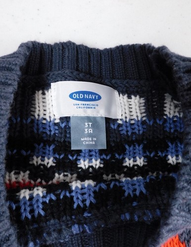 Lot of 2 Boys Sweaters 3T 4 Baby Gap Argyle Old Navy Fair Isle NWT - Picture 7 of 7