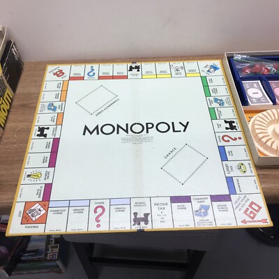 Vintage MONOPOLY 40th Anniversary Edition Classic 1974 Parker