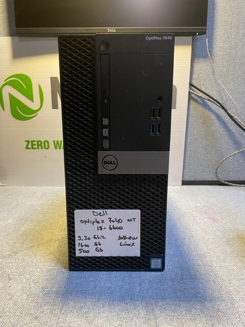 Dell OptiPlex 7040 MT Intel i5-6600 3.30GHz 16GB 500GB DVDRW Linux