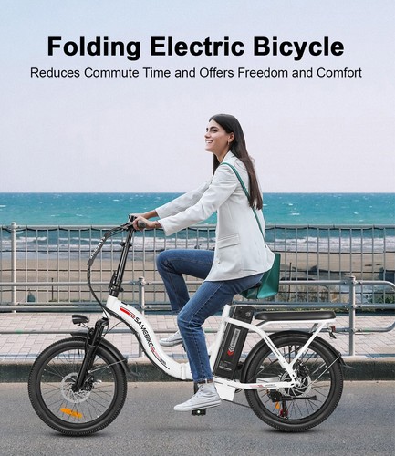 E-Bike Damen 20 Zoll Elektrofahrrad 350W Faltrad E-City bike 12AH 32KM/H Shimano