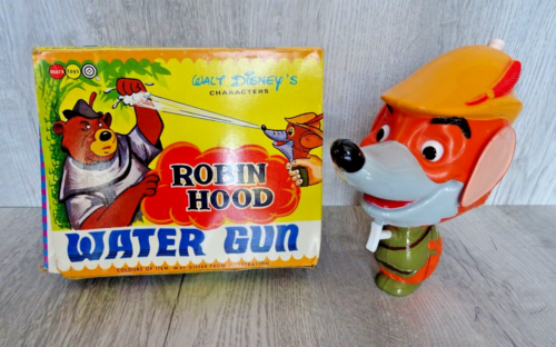 Disney Robin Hood water pistol with box Vintage 1973 Marx Toys Rare Retro - Imagen 1 de 22