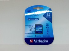 Verbatim Premium 32 GB/Go SDHC Card 90MB/s Read speed 600x