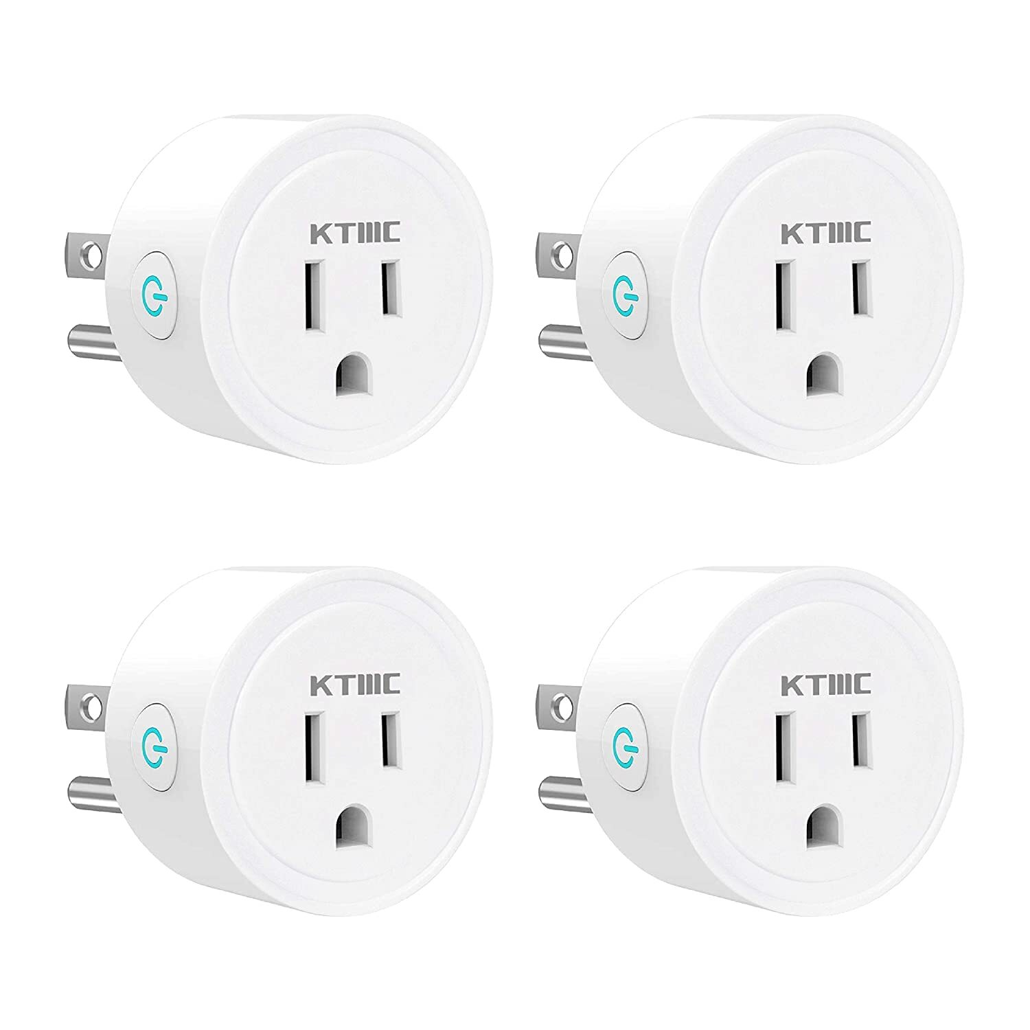 Smart plug 4 Packs, Mini Wifi Outlet Compatible with Alexa, Google Home, No H...-image