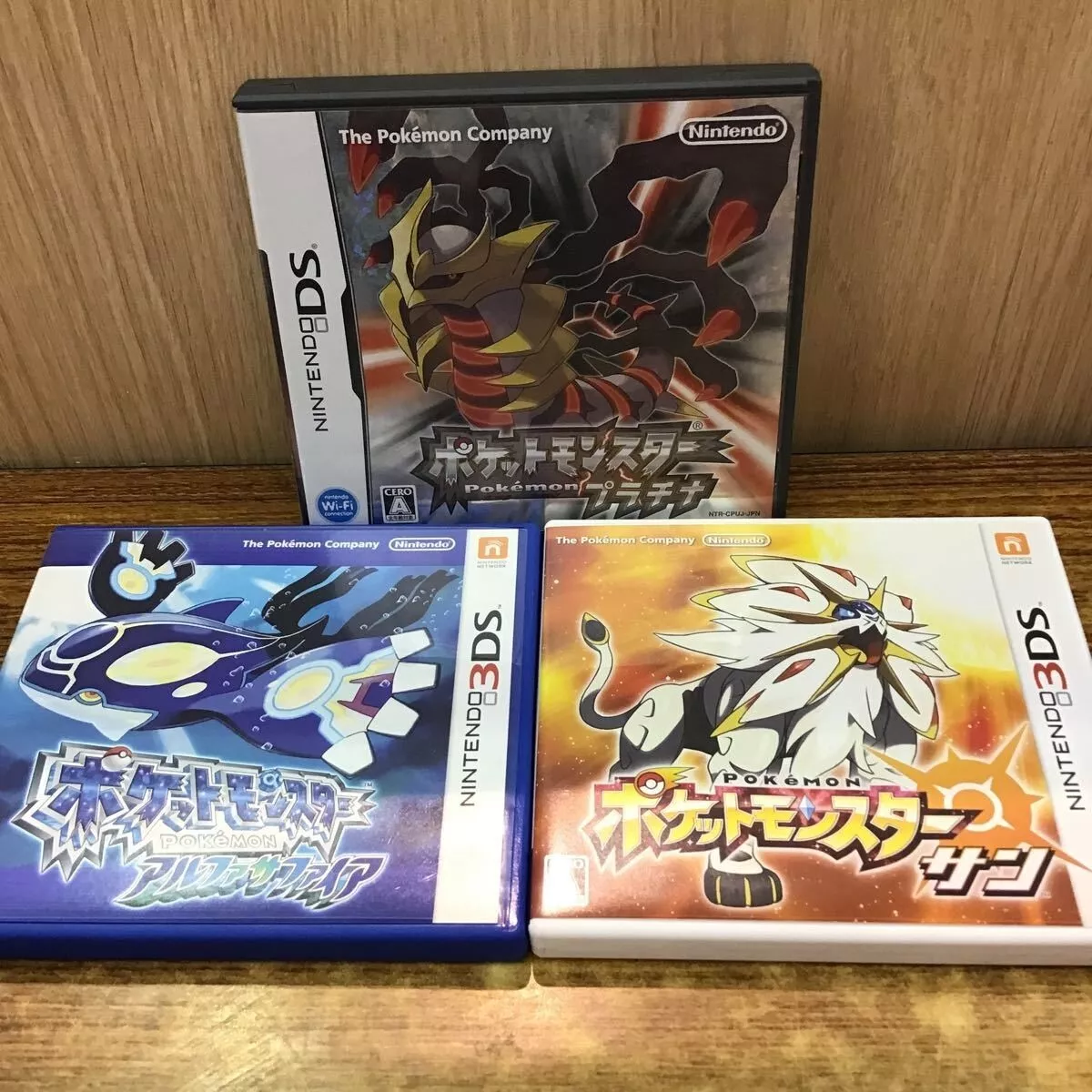 Bliv klar Fascinate kontroversiel Pokemon Platinum Alpha Sapphire sun 3set Nintendo DS 3DS Japanese | eBay