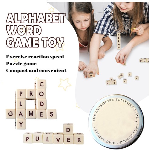 Alphabet Dice Game, Great for Party Favors, Travel Games, Family Games - Picture 4 of 20