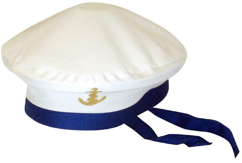 Sailor Hat Nautical Marine White Navy Sexy Fancy Dress