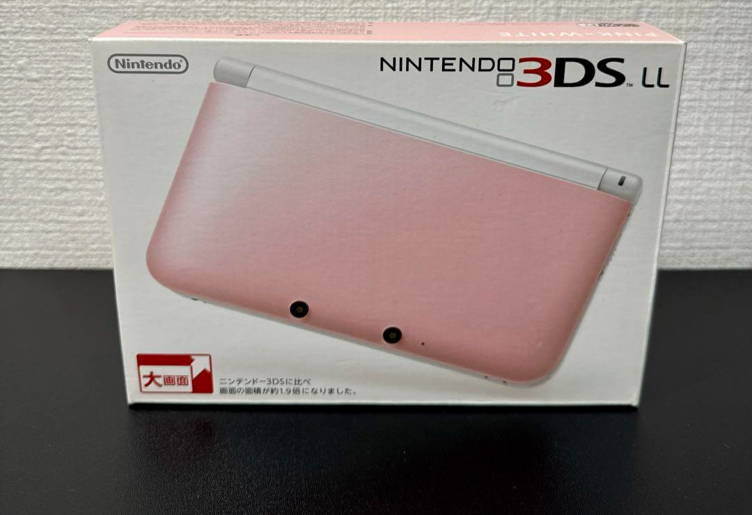 ニンテンドー3DS LL ピンクXホワイト 6-206【美品】ニンテンドー3DS LL