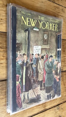 3 VTG New Yorker Magazine March September October 1951 Complete Issues VG