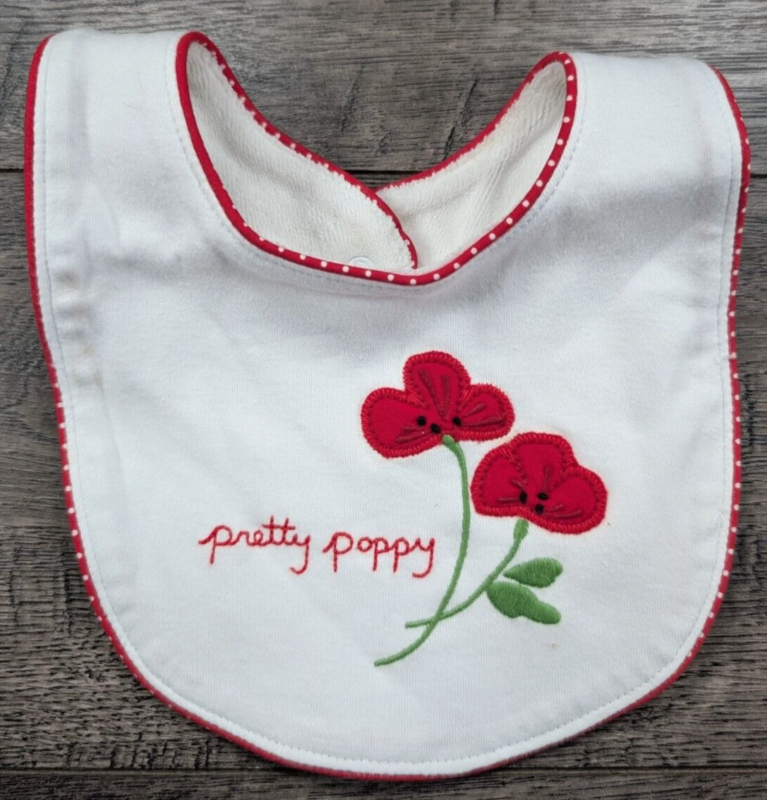 Baby Girl Clothes New Gymboree Pretty Poppy Fields Baby Bib
