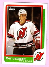 1986-87 Topps Pat Verbeek #46 New Jersey Devils
