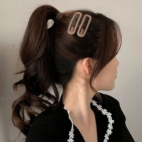 6Pcs/Set Hair Accessories Alloy Bangs Side Clips Frosted Bobby Pin Barrettes DIY - Picture 8 of 20