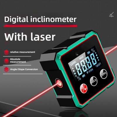 Digital Angle Finder with Electronic Laser-4-side Strong Magnetic Angle Gauge -N