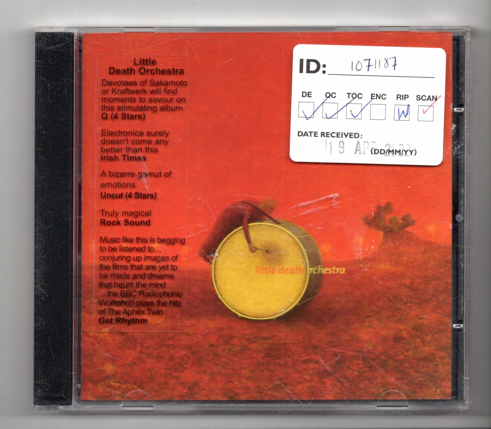 (JZ258) Little Death Orchestra, Little Death Orchestra - 2002 CD