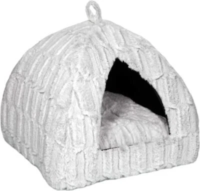 Petface Luxus Bambus Plüsch Katze Iglu Bett Ultimativer Ort zum Entspannen Neu