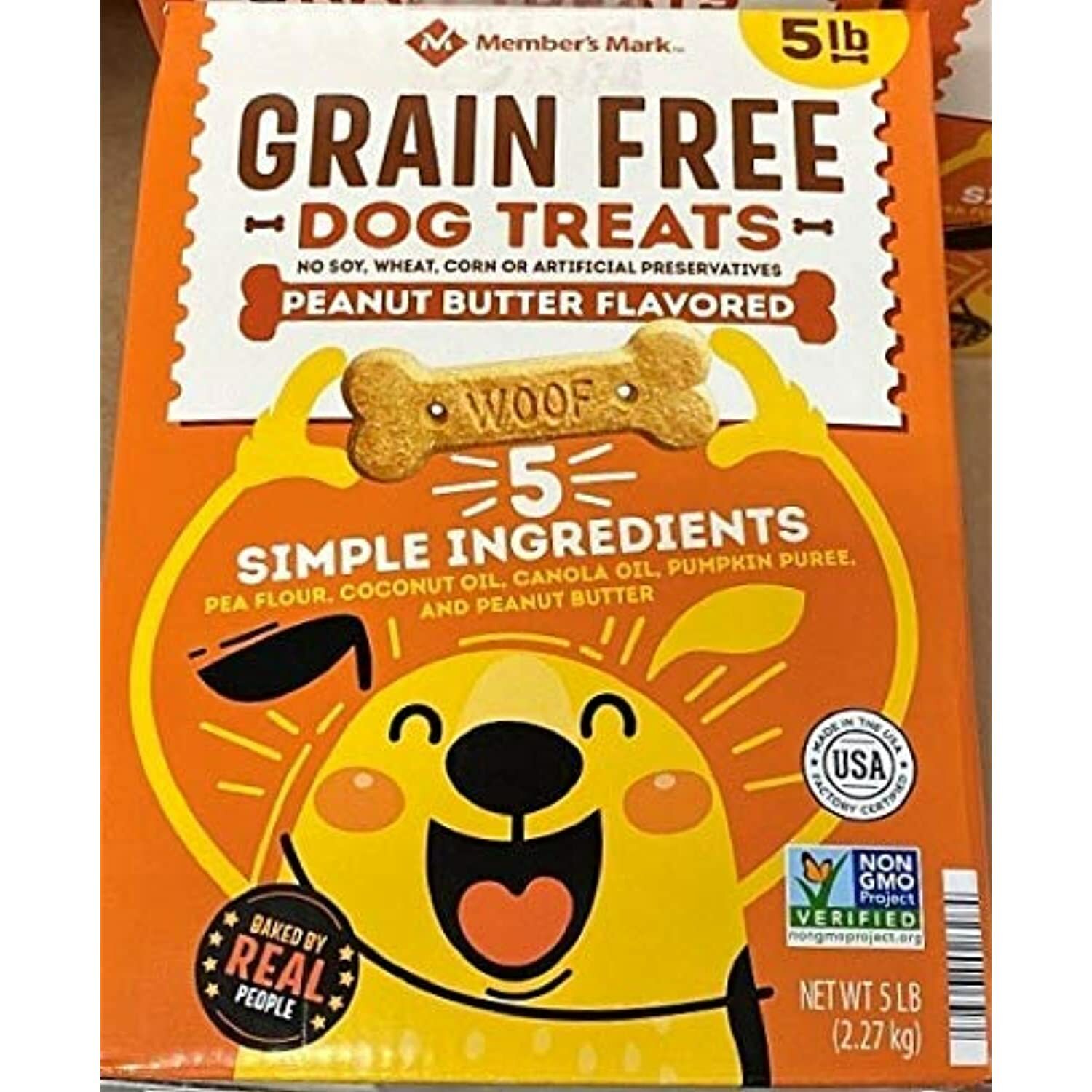 Member's Mark Grain Free Dog Treats - Peanut Butter Flavored 5 Pound