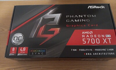 ASRock Radeon RX 5700 XT 8GB GDDR6 Graphics Card (RX5700XT ASRock Radeon RX 5700 XT 8GB GDDR6 Graphics Card (RX5700XT