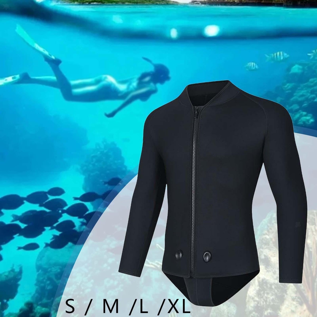 Gilet In Neoprene 3mm Per Sport Acquatici | Ideale Per Nuoto, Immersioni, Kayak - Foto 2
