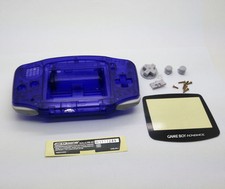 Transparent Clear Blue Full Housing Shell Pack for Nintendo Gameboy Advance GBA
