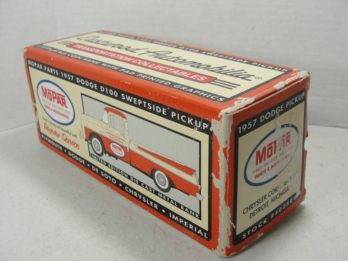 Mopar Parts 1957 Dodge D100 pickup lato spazzato banco metallo pressofuso 1/25 - Foto 6 di 6