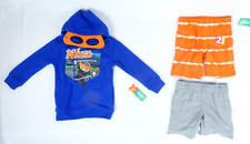 Boys Garanimals 3 Piece Graphic Hoodie Shorts Outfit Set