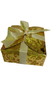 Boite A Gateau Motif Dore Pour Mariage Ou Bapteme X25 Ebay