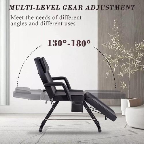 Adjust Massage Table Spa Bed Facial Tattoo Therapy Salon Chair with Stool Chair - Picture 35 of 43