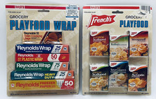 NEW Vintage 1985 Miniature Mini GROCERY Play Food Boxes Doll House Toys NOS Lot