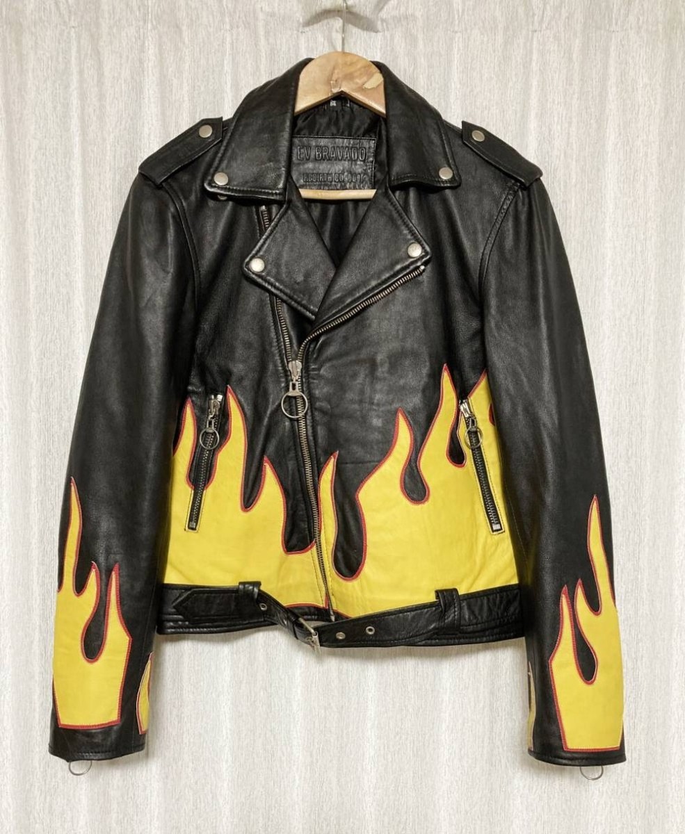 EV BRAVADO REBIRTH ETERNAL FLAME PERFECTO DOUBLE RIDERS LEATHER