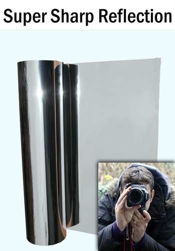 99% Reflective Flexible Bendy Mirror Sheeting - 61cm x 100cm (or longer)  - Photo 1 sur 10